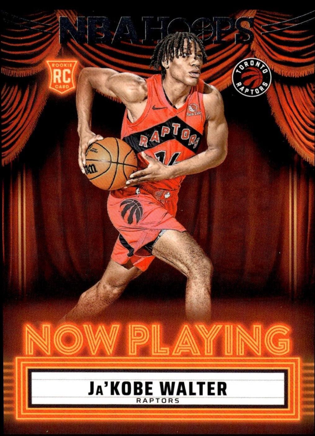 Ja'Kobe Walter #7 Basketball Cards 2024 Panini NBA Hoops Now Playing