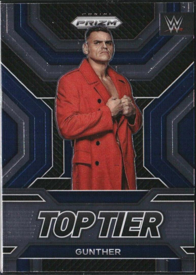 Gunther #5 Wrestling Cards 2023 Panini Prizm WWE Top Tier