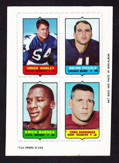 Chuck Howley, Brian Piccolo, Erich Barnes, Chris Hanburger