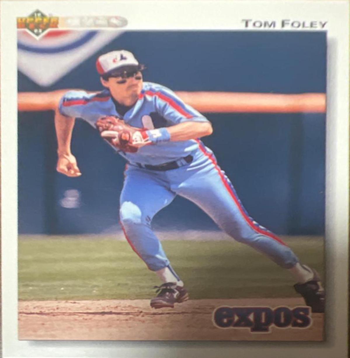 Tom Foley #492 Baseball Cards 1992 Upper Deck