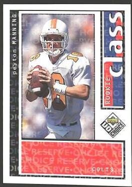 Peyton Manning #193 1998 Upper Deck UD Choice Football