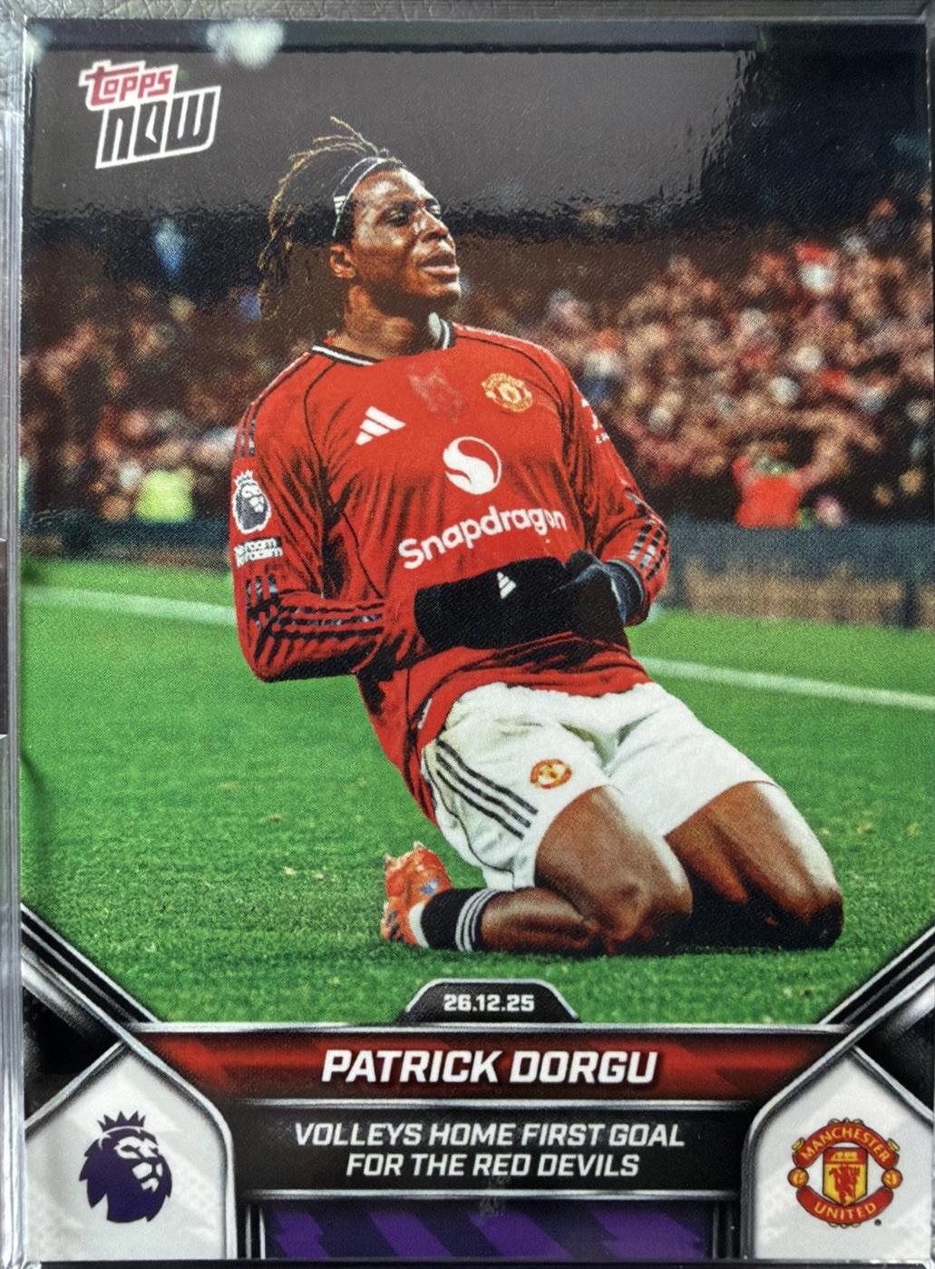 Patrick Dorgu #092 2025 Topps Now Premier League
