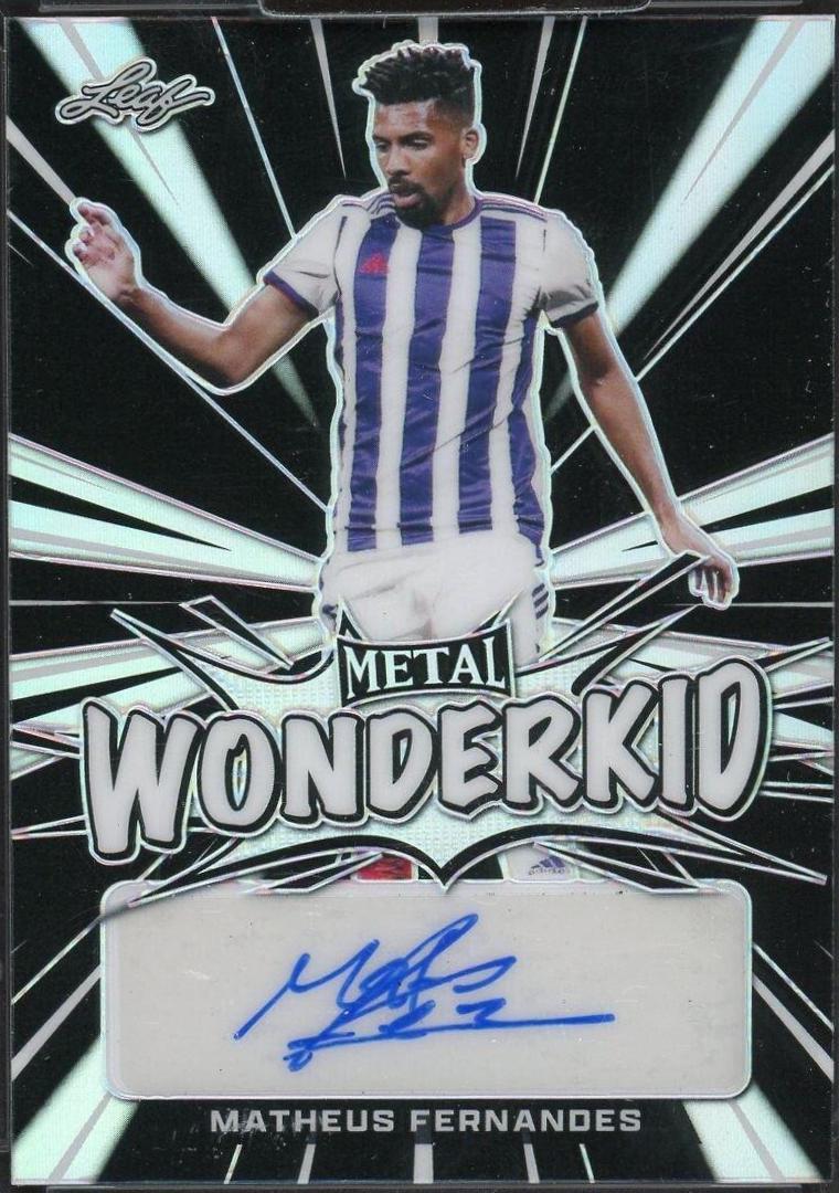 Matheus Fernandes #WK-MF1 2022 Leaf Metal Wonderkid Autographs Soccer