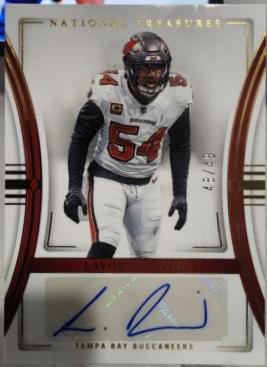 Lavonte David #88 2023 Panini National Treasures Signatures Football