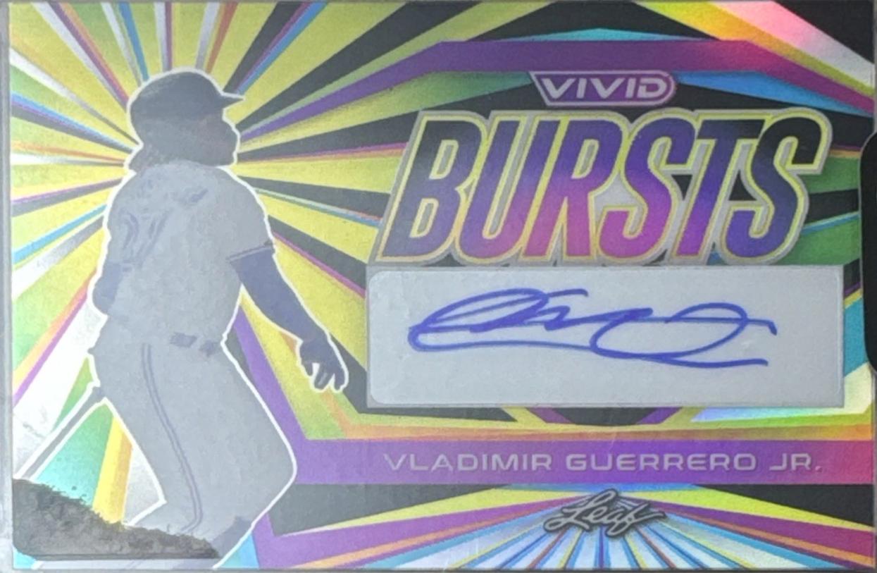 Vladimir Guerrero Jr. #VB-VG1 2022 Leaf Vivid Bursts Autograph Baseball