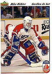 Mike Richter #34 Hockey Cards 1991 Upper Deck French