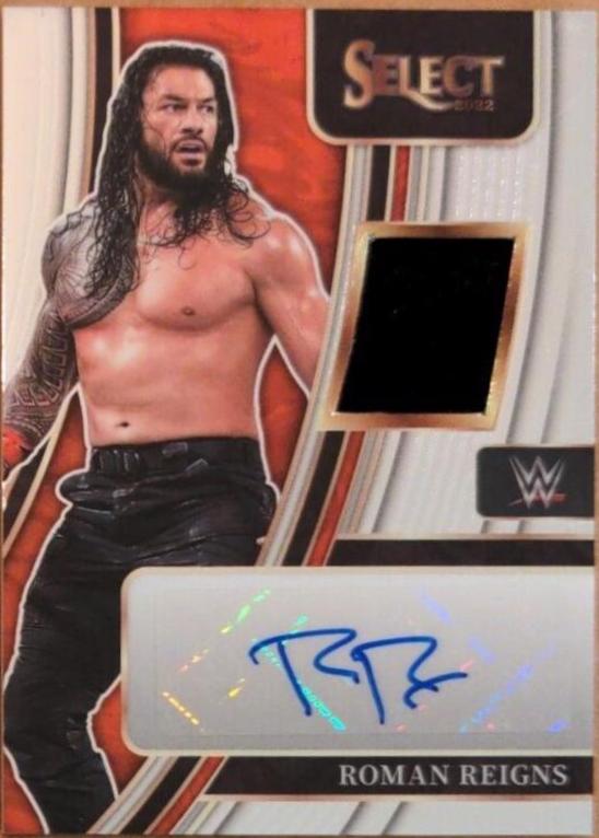 Roman Reigns #AM-RRN Wrestling Cards 2022 Panini Select WWE Autograph Memorabilia