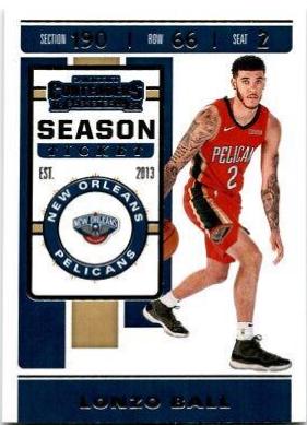 Lonzo Ball #72 2019 Panini Contenders Basketball