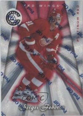 Sergei Fedorov #56 Hockey Cards 1997 Pinnacle Totally Certified