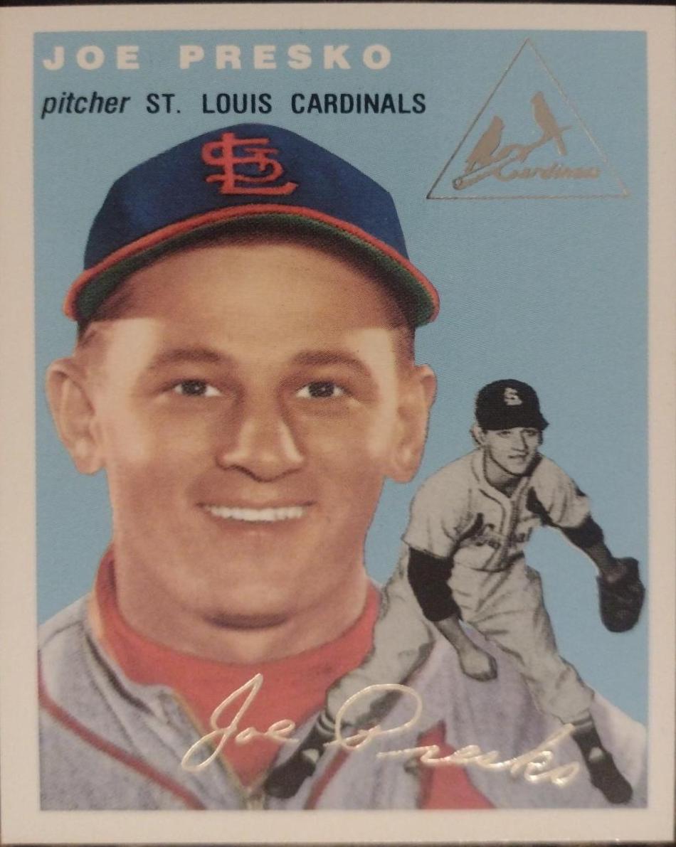 Joe Pesko #135 Baseball Cards 1994 Topps Archives 1954 Reprint