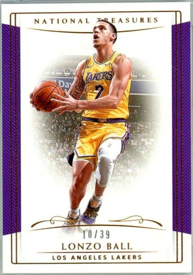 Lonzo Ball Bronze #58 Basketball Cards 2018 Panini National Treasures