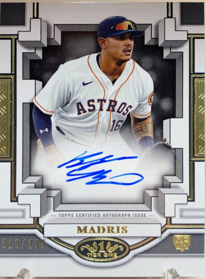 Bligh Madris #BOA-BM1 Baseball Cards 2023 Topps Tier One Break Out Autographs