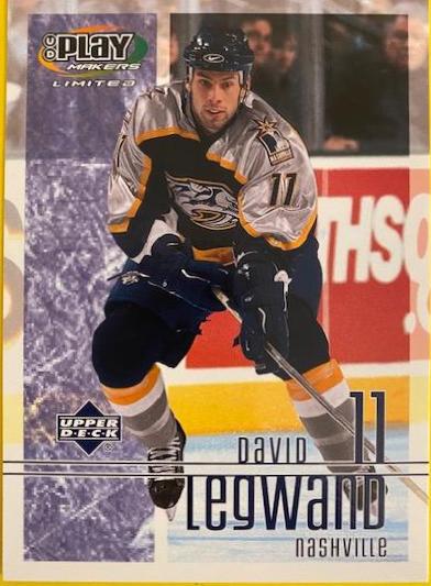 David Legwand #55 Hockey Cards 2001 UD Playmakers