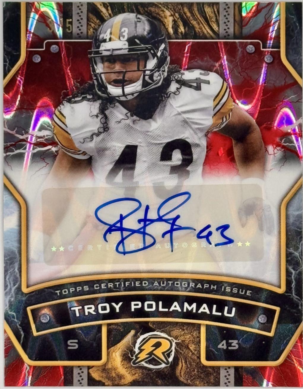 Troy Polamalu [Red Power Surge] #89 Prices | 2024 Topps Resurgence ...