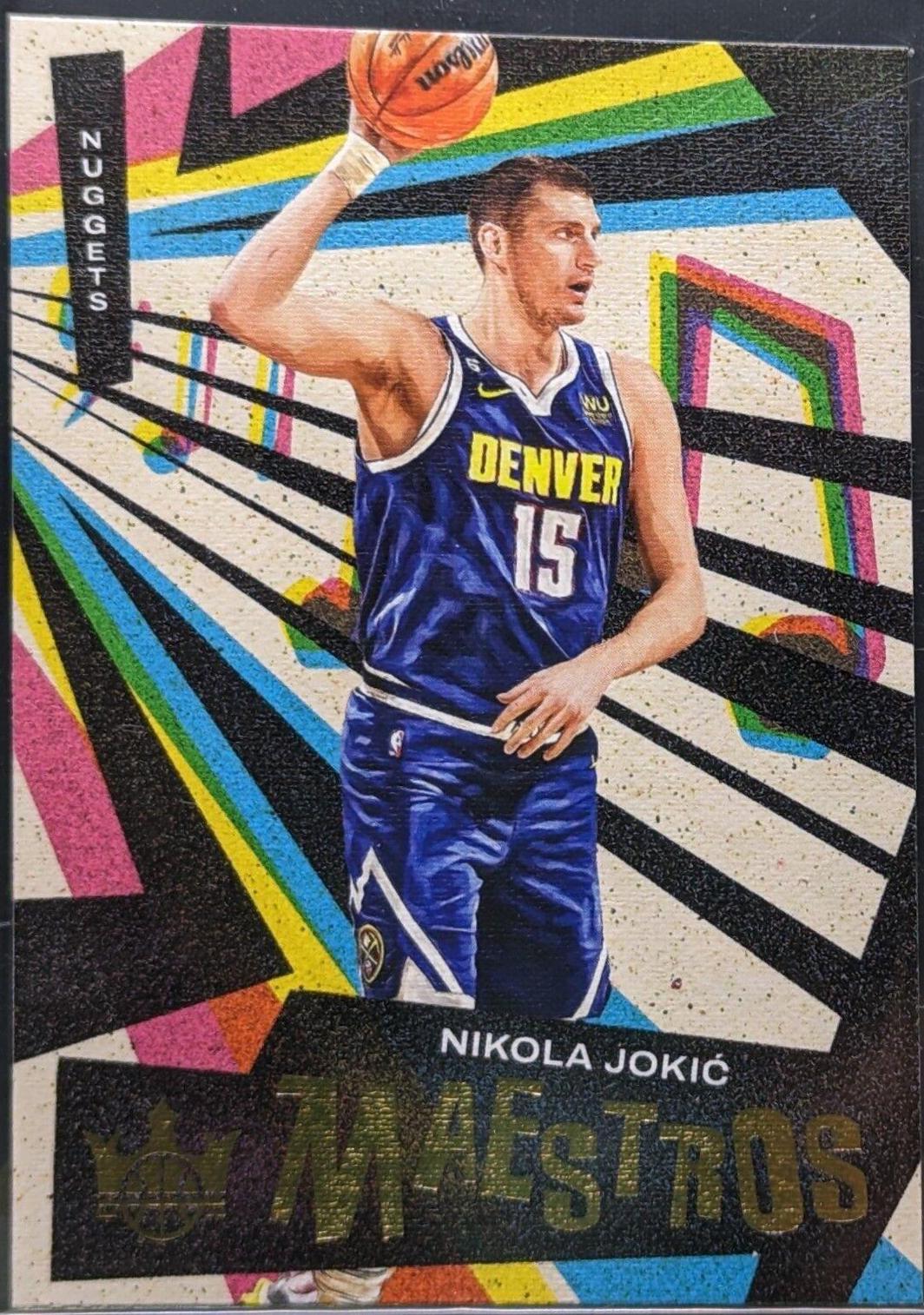 Nikola Jokic #13 Basketball Cards 2022 Panini Court Kings Maestros