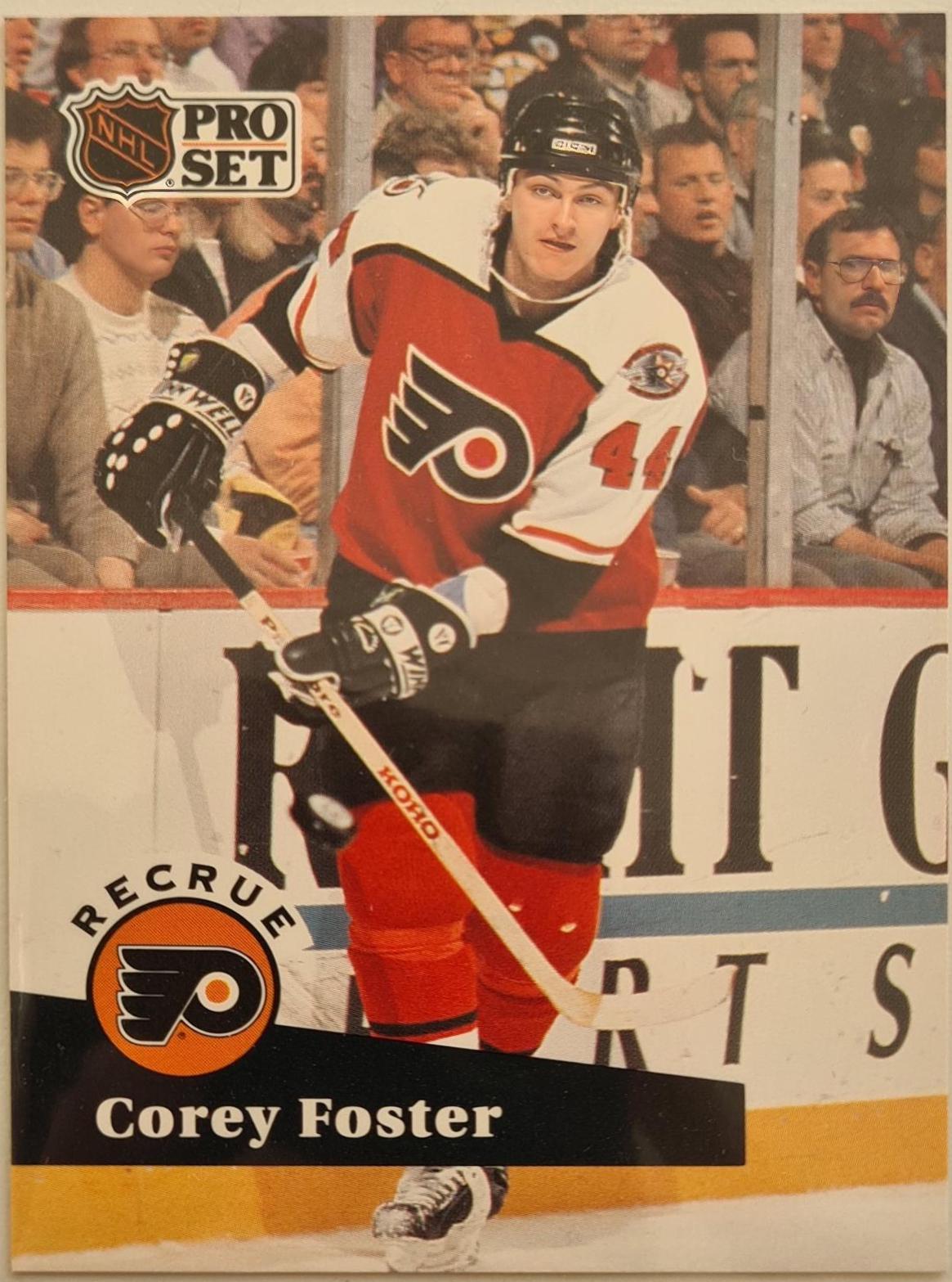 Corey Foster [French] #551 Prices | 1992 Pro Set | Hockey Cards