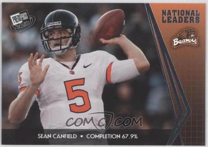 Sean Canfield #65 Football Cards 2010 Press Pass