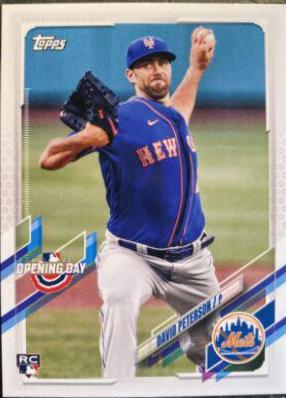 David Peterson #206 Baseball Cards 2021 Topps Opening Day