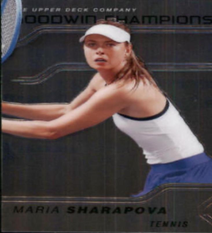 Maria Sharapova #P8 2023 Upper Deck Goodwin Champions Platinum Basketball