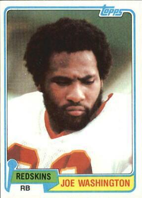 Joe Washington #22 Football Cards 1981 Topps