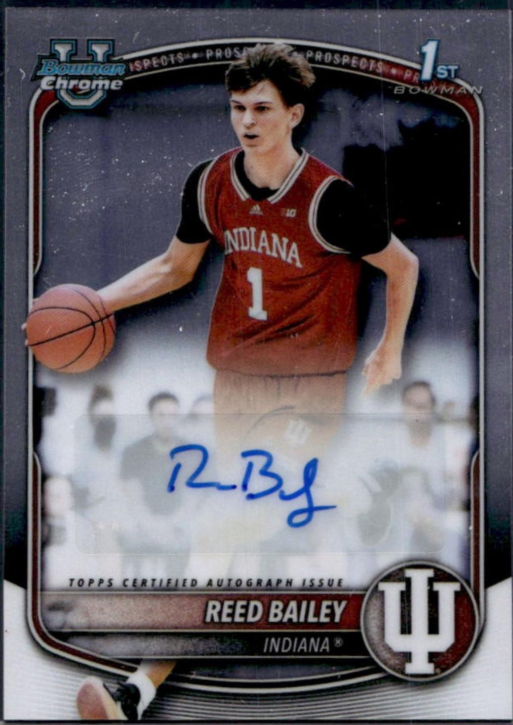 Reed Bailey #CPA-RB 2025-26 Bowman Basketball Chrome Prospect Autographs