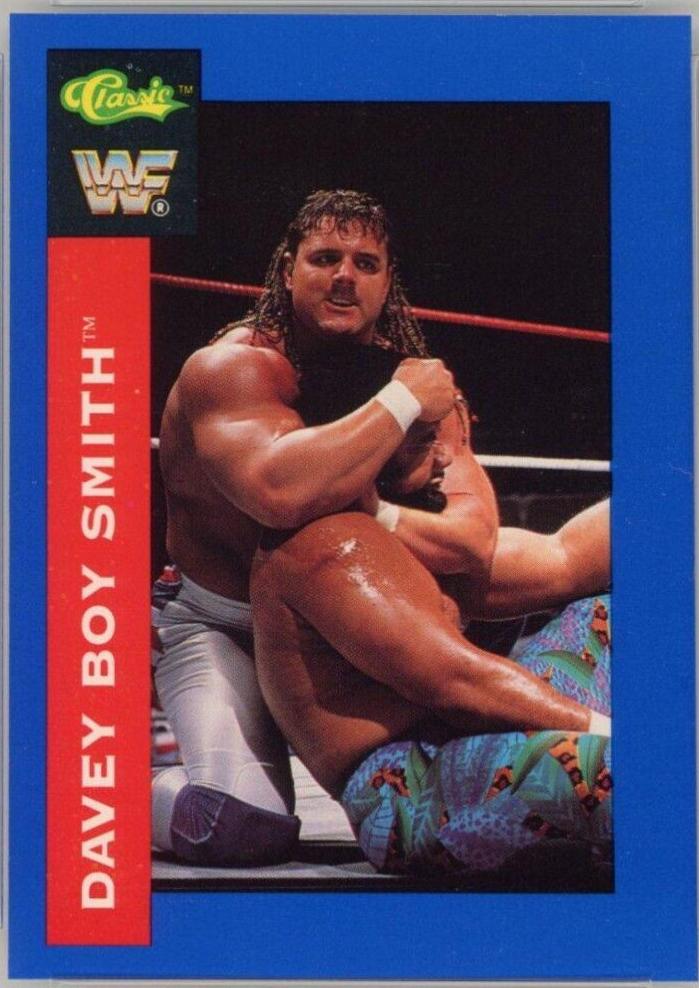 Davey Boy Smith #33 Wrestling Cards 1991 Classic WWF
