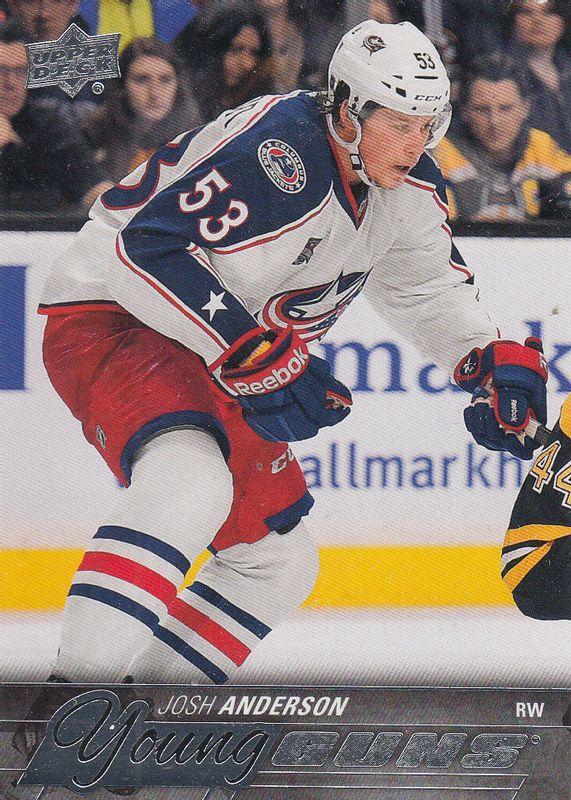 Josh Anderson #217 Hockey Cards 2015 Upper Deck