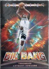Anthony Edwards #9 Basketball Cards 2022 Panini Origins Big Bang Prices