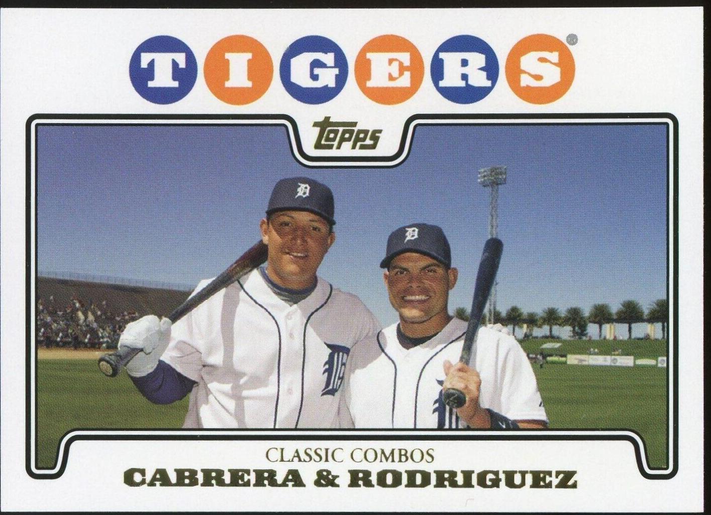 Ivan Rodriguez, Miguel Cabrera [Gold Foil] #466