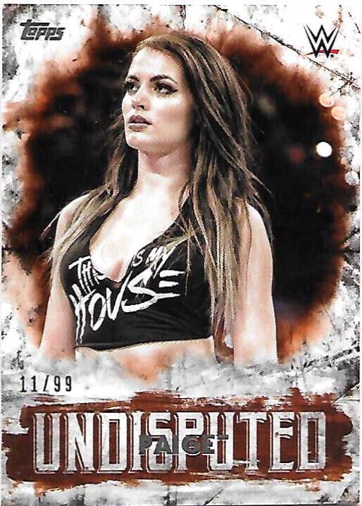 Paige #32 Wrestling Cards 2018 Topps WWE Undisputed