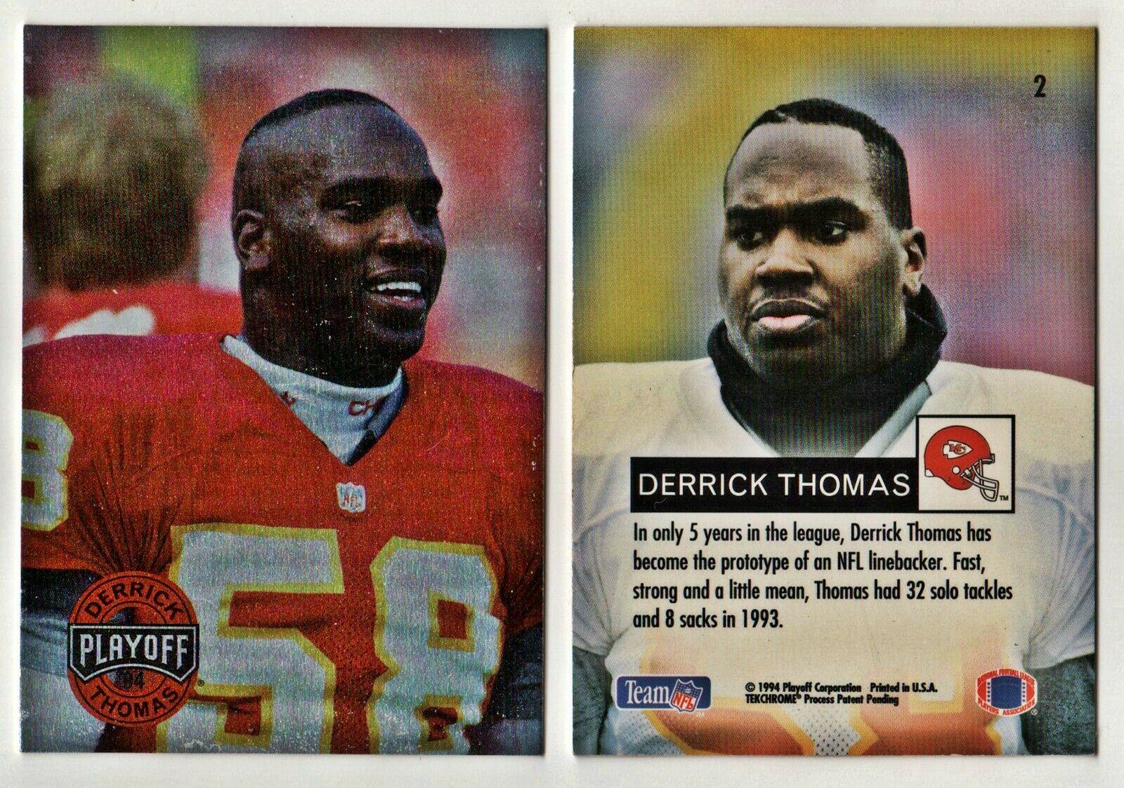 Derrick Thomas #2 Football Cards 1994 Playoff