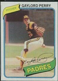 Gaylord Perry #280 Baseball Cards 1980 Topps