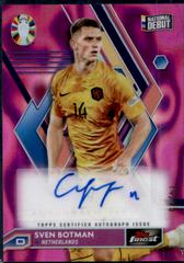 Sven Botman [Fuchsia Lava Refractor] #BCA-SB Soccer Cards 2023 Topps Finest Road to UEFA EURO Autograph Prices