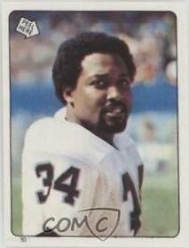 Greg Pruitt #10 Football Cards 1983 Topps Stickers