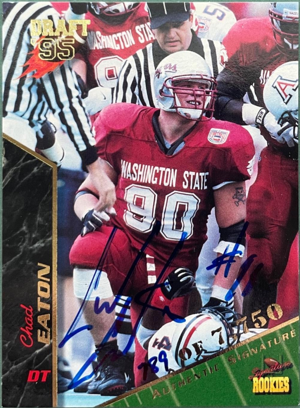 Chad Eaton #27 1995 Signature Rookies Autograph Football