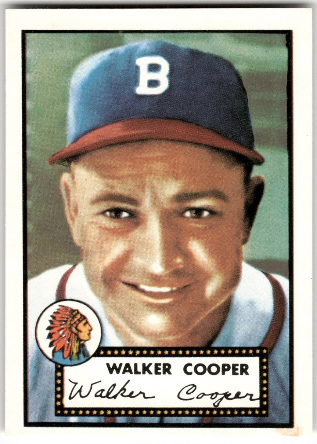 Walker Cooper #294 1983 Topps 1952 Reprint Baseball