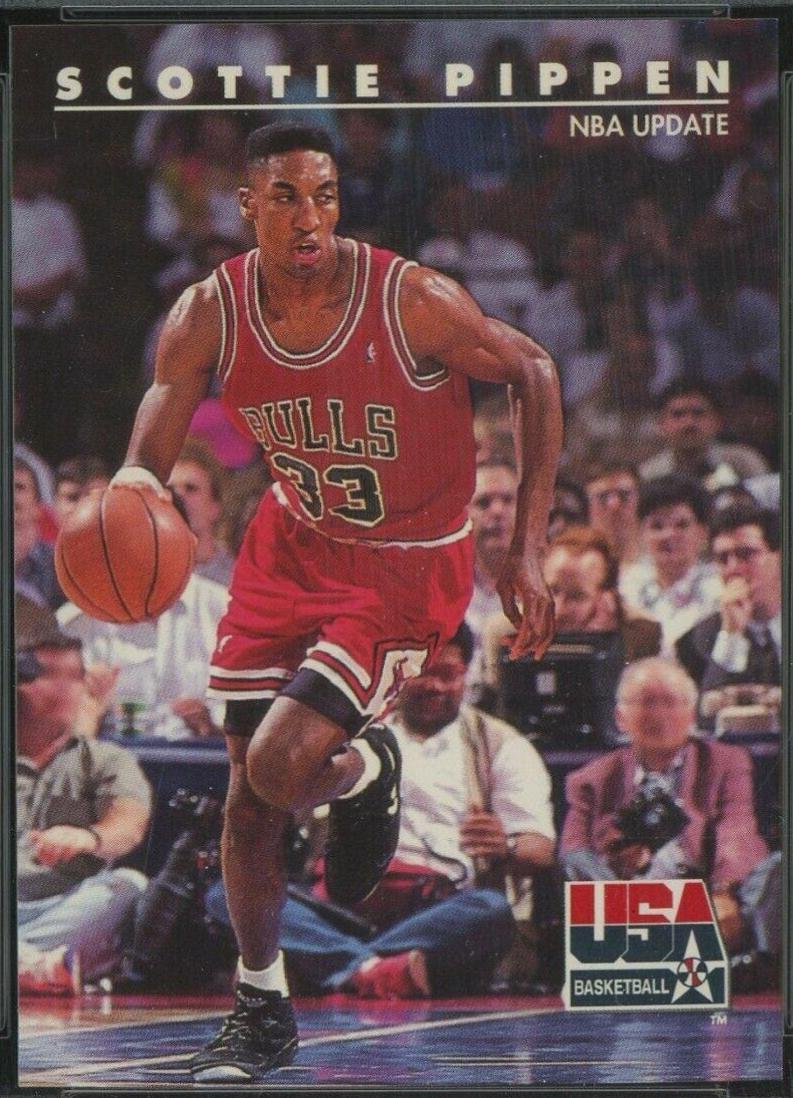 Scottie Pippen #64 Basketball Cards 1992 Skybox USA
