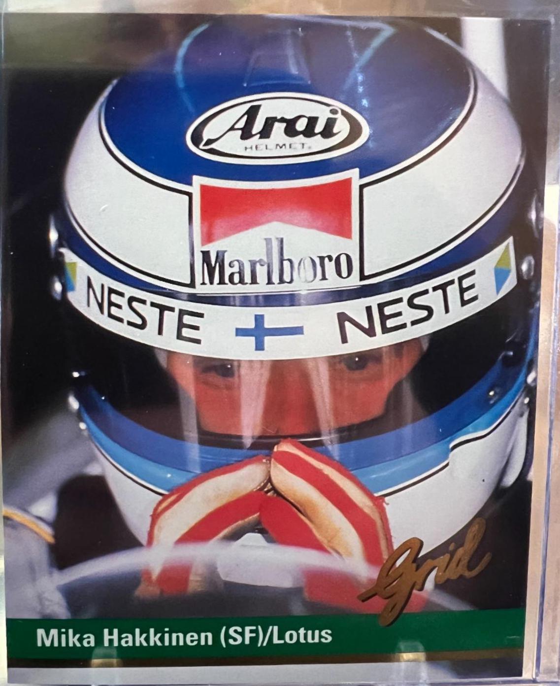 Mika Hakkinen (SF)/Lotus #78 Racing Cards 1992 Grid F1
