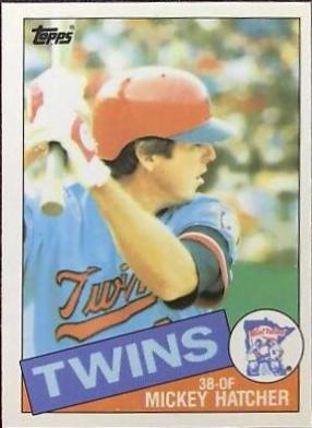 Mickey Hatcher #18 Baseball Cards 1985 Topps Tiffany
