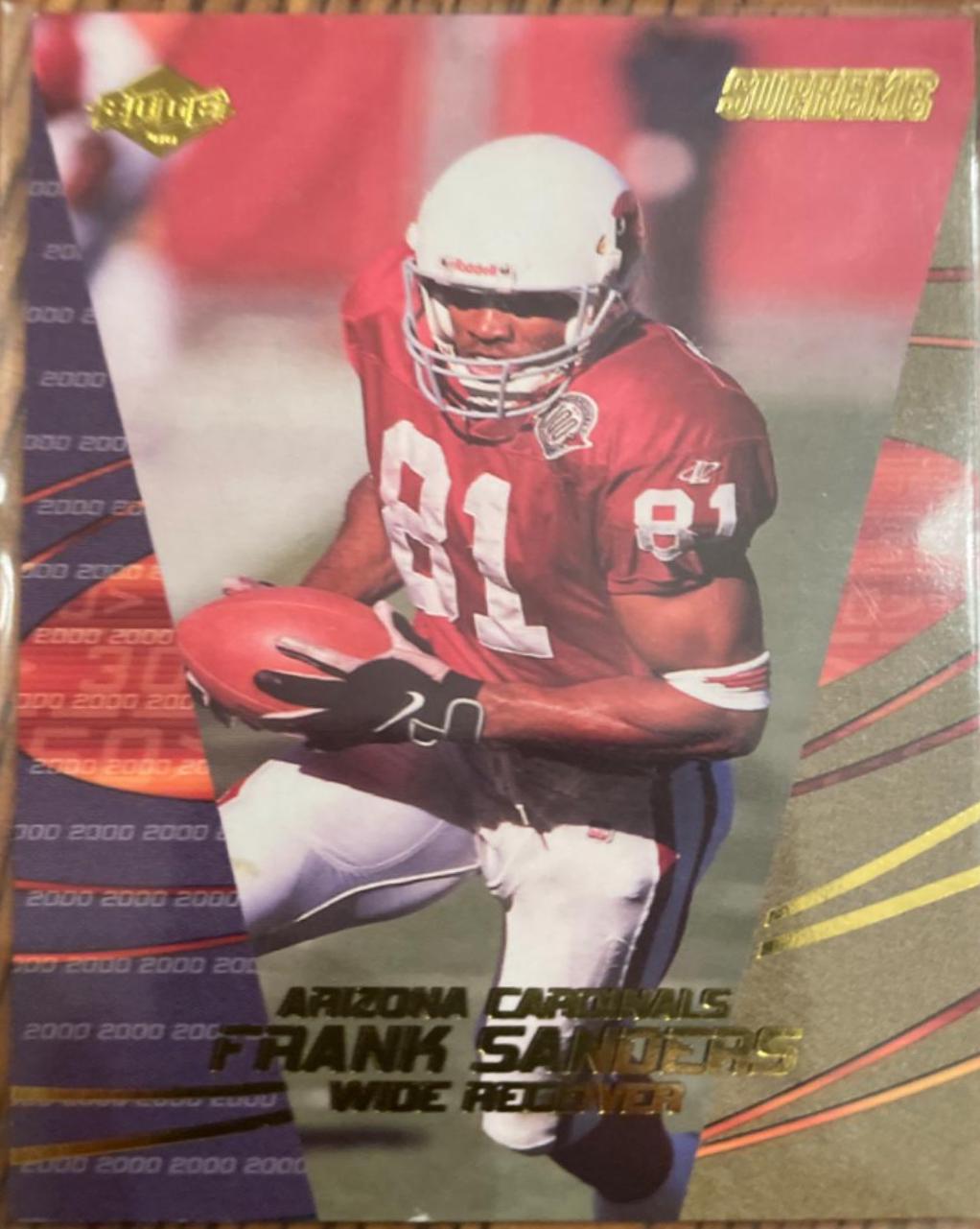 Frank Sanders #5 Football Cards 2000 Collector's Edge Supreme
