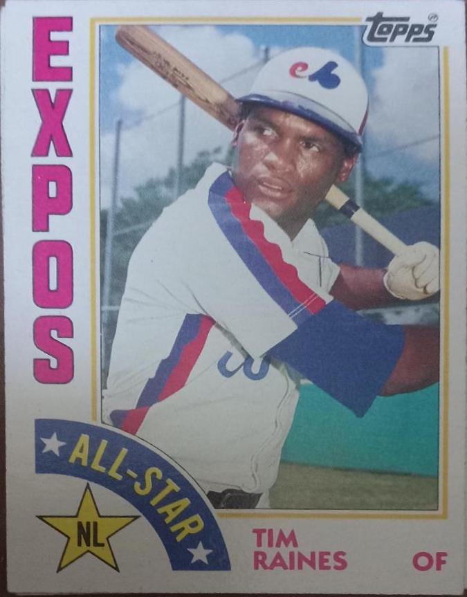 Tim Raines #390 Baseball Cards 1984 Topps