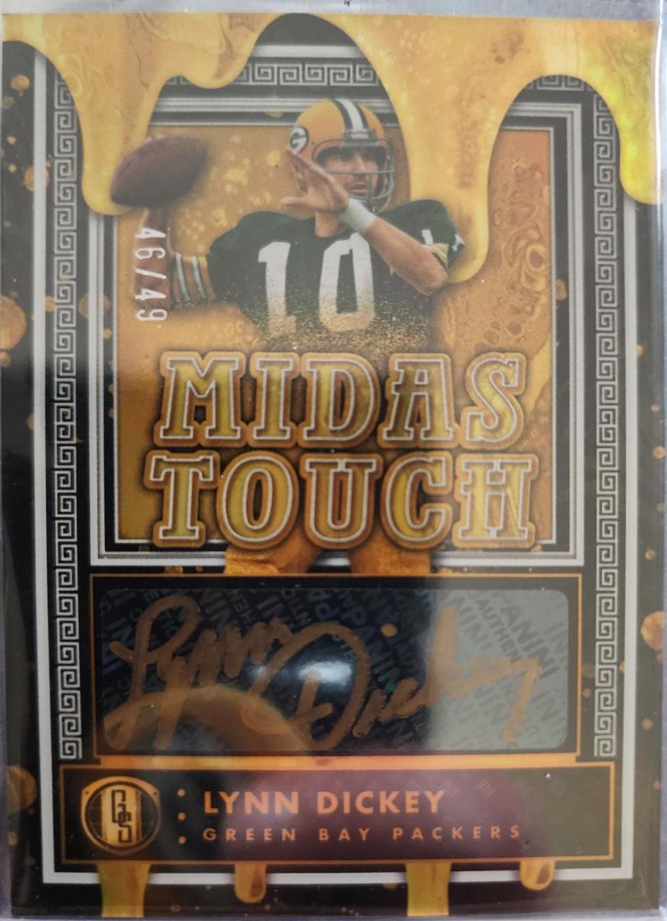 Lynn Dickey #MT-LD Football Cards 2023 Panini Gold Standard Midas Touch