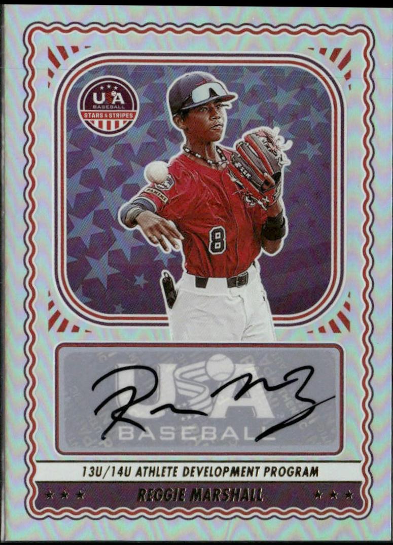 Reggie Marshall #NTS-RM Baseball Cards 2024 Panini Stars & Stripes 13U/14U National Team Signature