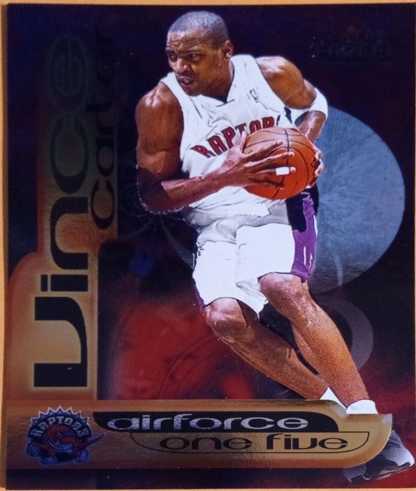 Vince Carter #4 Basketball Cards 1999 Fleer Force Air Force One Five