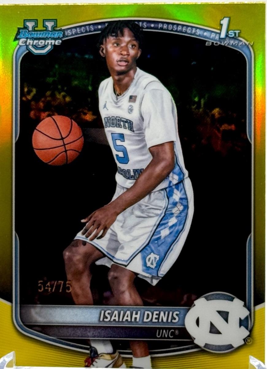 Isaiah Denis [Yellow Refractor] #BCP-49