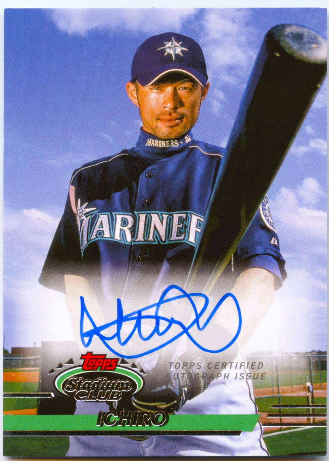 Ichiro #DVA-I Baseball Cards 2024 Topps Stadium Club Design Variation Autograph