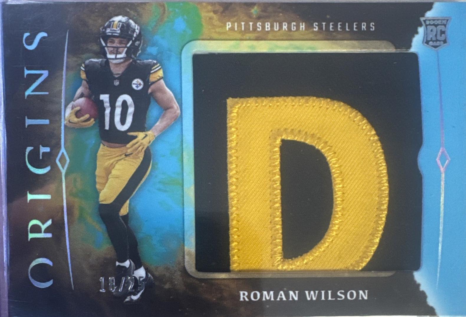 Roman Wilson [Turquoise] #RJJ-RWI Prices | 2024 Panini Origins Rookie ...