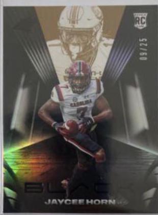 Jaycee Horn #144 2021 Panini Black Football