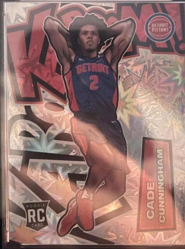 Cade Cunningham #21 Basketball Cards 2021 Panini Crown Royale Kaboom