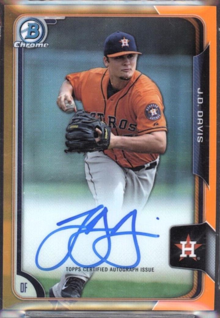 J.D. Davis [Orange Refractor] #BCAP-JD
